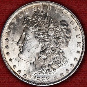 1888-(P) Margan Dollar - VAM-11A Dbl Ear TOP-100